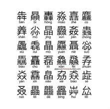 品字形的字|品的字源字形